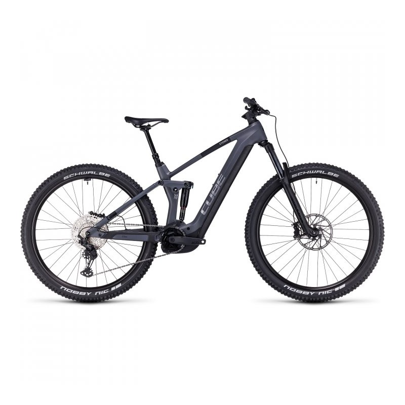 CUBE Bicicleta Eléctrica de Montaña Carbono - STEREO HYBRID 140 HPC Race 625 - 2023 - grey / chrome