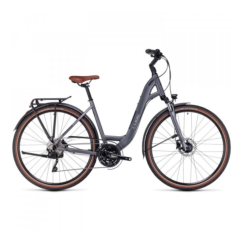 CUBE Bicicleta Trekking Easy Entry - TOURING EXC - 2023 - grey / metal