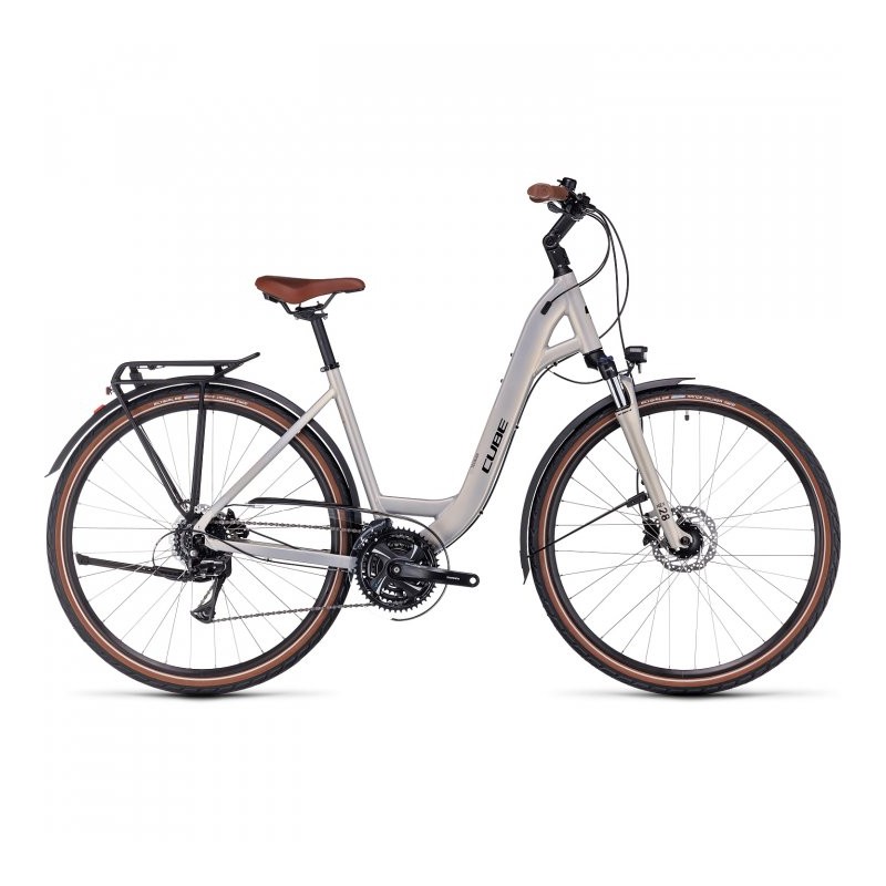 CUBE Bicicleta Trekking Easy Entry - TOURING Pro - 2023 - pearlysilver / black