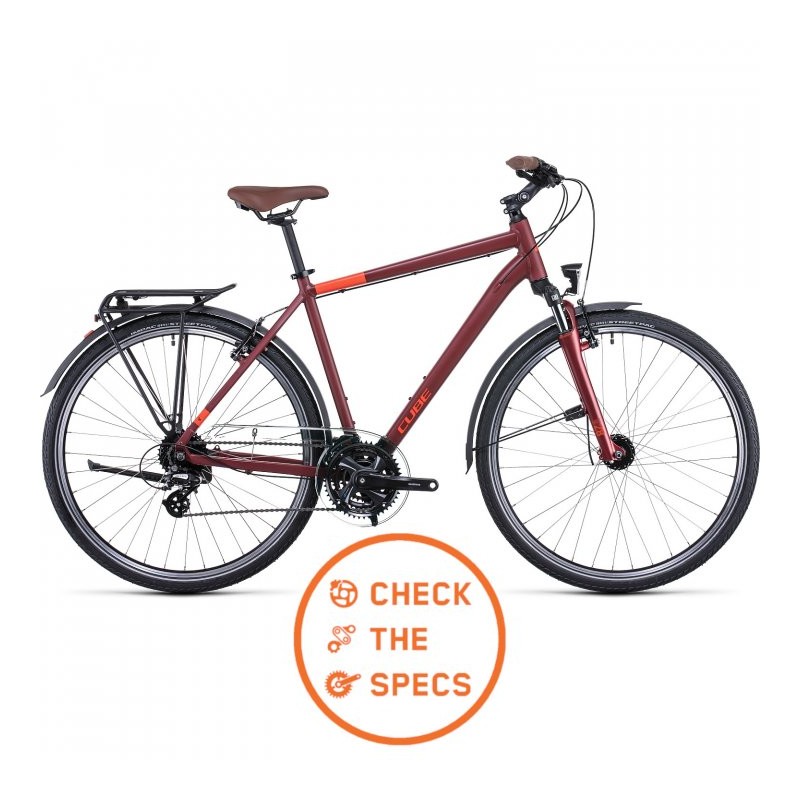 CUBE TOURING - Bicicleta Trekking - 2022 - darkred/red