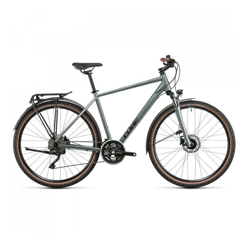 CUBE NATURE Pro Allroad - Bicicleta Cross - 2022 - silvergreen/black