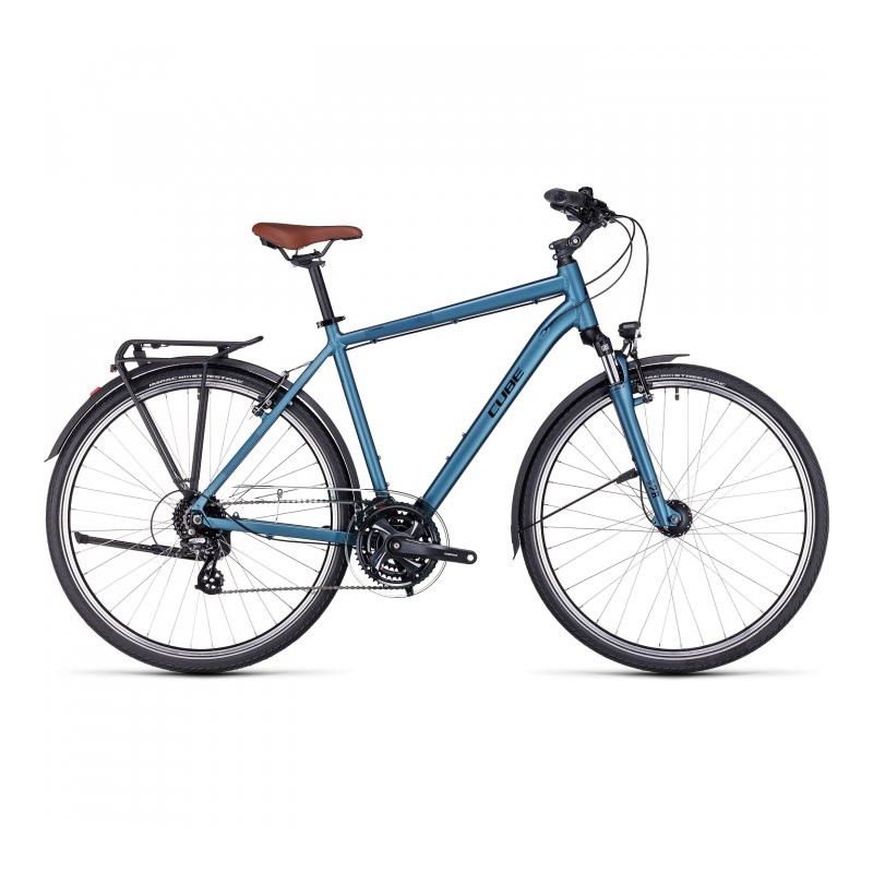 CUBE Bicicleta Trekking - TOURING - 2023 - metalpetrol / green