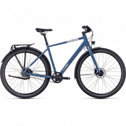 CUBE Bicicleta Trekking - TRAVEL Pro - 2023 - denim / silver