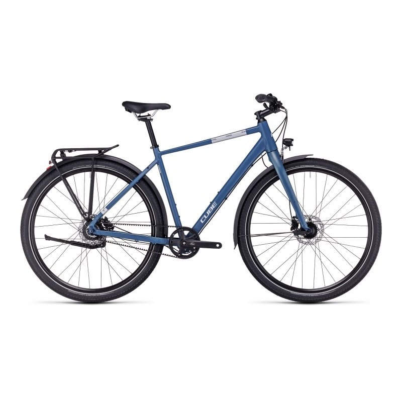 CUBE Bicicleta Trekking - TRAVEL Pro - 2023 - denim / silver