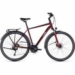 CUBE Bicicleta Trekking - TOURING EXC - 2023 - red / white