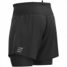 Compressport Trail 2-in-1 Pantalones Cortos - negro