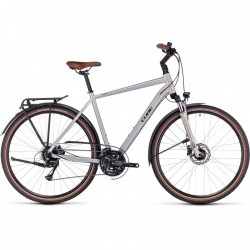 CUBE Bicicleta Trekking - TOURING Pro - 2023 - pearlysilver / black