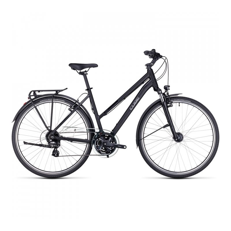 CUBE Bicicleta Trekking Mujer - TOURING - 2023 - black / metal