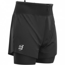 Compressport Trail 2-in-1 Pantalones Cortos - negro