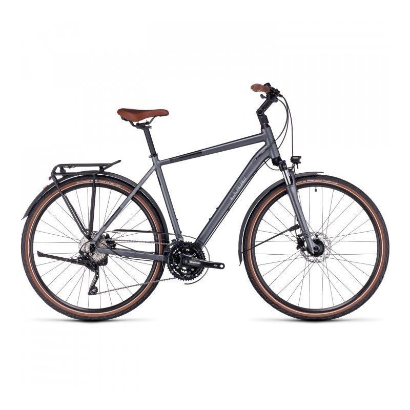 CUBE Bicicleta Trekking - TOURING EXC - 2023 - grey / metal