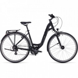 CUBE Bicicleta Trekking Easy Entry - TOURING - 2023 - black / metal