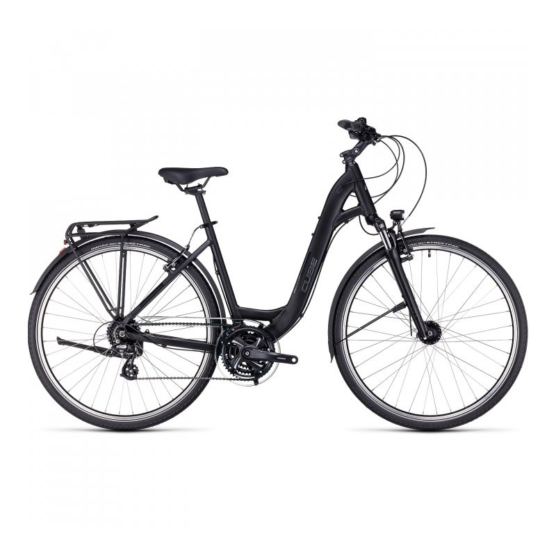 CUBE Bicicleta Trekking Easy Entry - TOURING - 2023 - black / metal