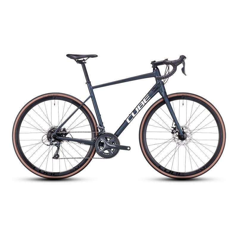 CUBE Bicicleta de Carretera - ATTAIN - 2023 - deepblue / white