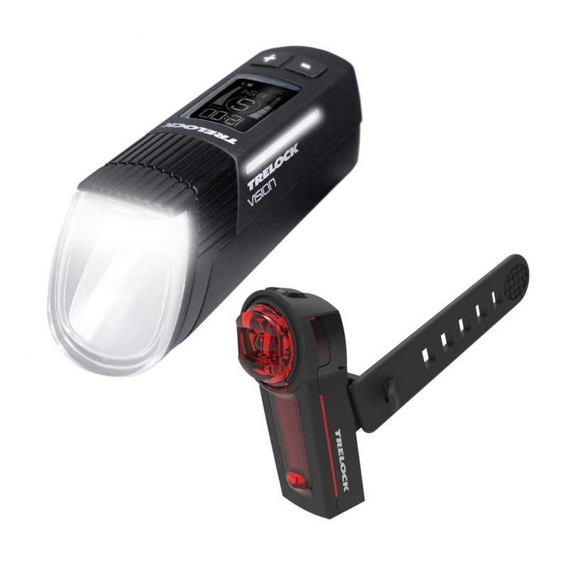 Trelock LS 760 I-GO Vision + LS 740 I-GO Vector Signal Set de Luces - negro