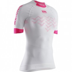 Camiseta Mujer - arctic white/neon flamingo