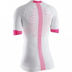 Camiseta Mujer - arctic white/neon flamingo