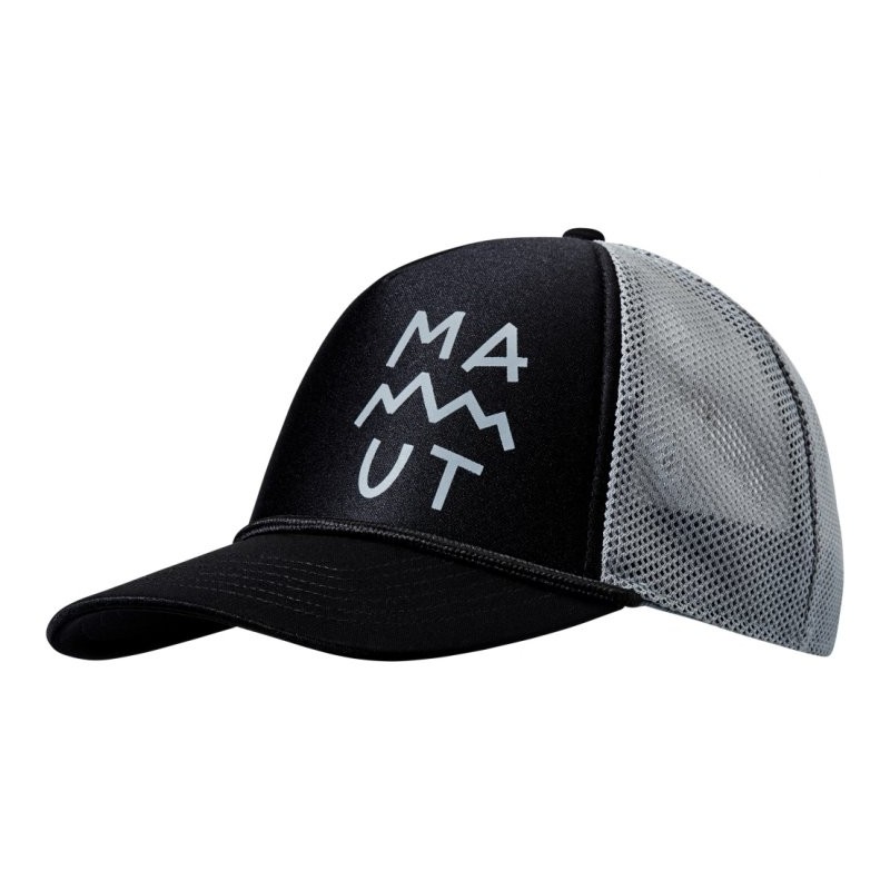 Mammut Gorra - Crag Lettering - negro-alloy