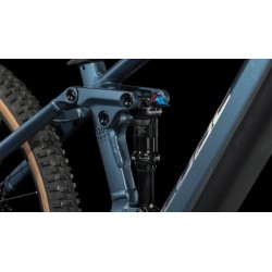 CUBE Bicicleta Eléctrica de Montaña - STEREO HYBRID 120 Race 625 - 2023 - petrolblue / chrome