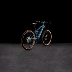 CUBE Bicicleta Eléctrica de Montaña - STEREO HYBRID 120 Race 625 - 2023 - petrolblue / chrome