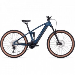 CUBE Bicicleta Eléctrica de Montaña - STEREO HYBRID 120 Race 625 - 2023 - petrolblue / chrome