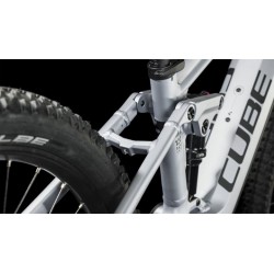 CUBE Bicicleta Eléctrica de Montaña - STEREO HYBRID 120 Race 625 - 2023 - polarsilver / black