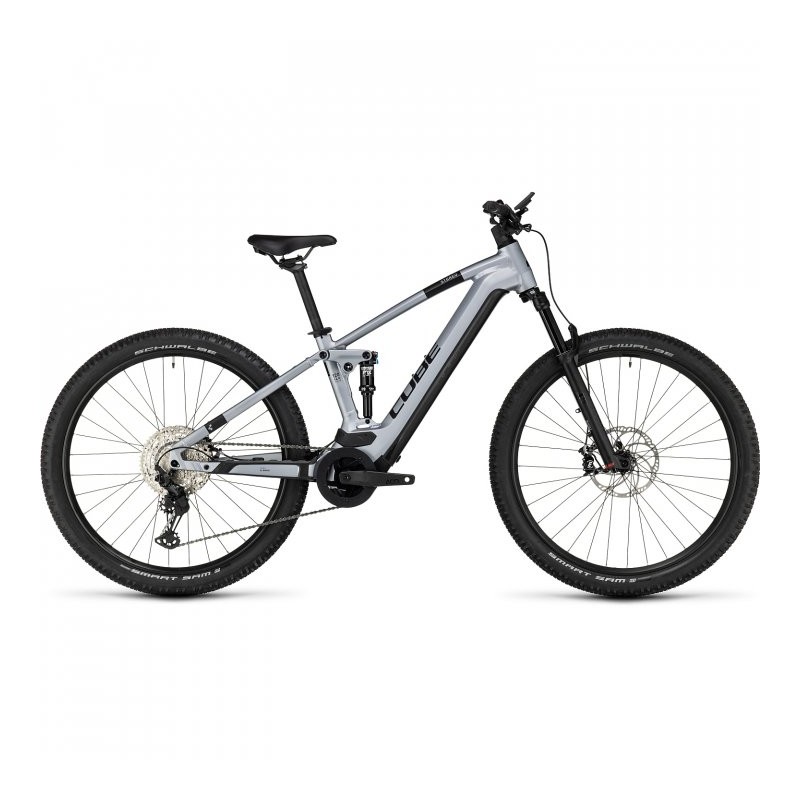 CUBE Bicicleta Eléctrica de Montaña - STEREO HYBRID 120 Race 625 - 2023 - polarsilver / black