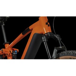 CUBE Bicicleta Eléctrica de Montaña - STEREO HYBRID 120 Race 750 - 2023 - fireorange / black