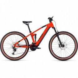 CUBE Bicicleta Eléctrica de Montaña - STEREO HYBRID 120 Race 750 - 2023 - fireorange / black