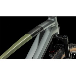 CUBE Bicicleta Eléctrica de Montaña - STEREO HYBRID 120 TM 750 - 2023 - flashgrey / olive