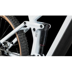 CUBE Bicicleta Eléctrica de Montaña Carbono - STEREO HYBRID 140 HPC Pro 750 - 2023 - frostwhite / grey