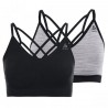 Odlo Sujetador Deportivo Mujer - SEAMLESS SOFT - black - grey melange