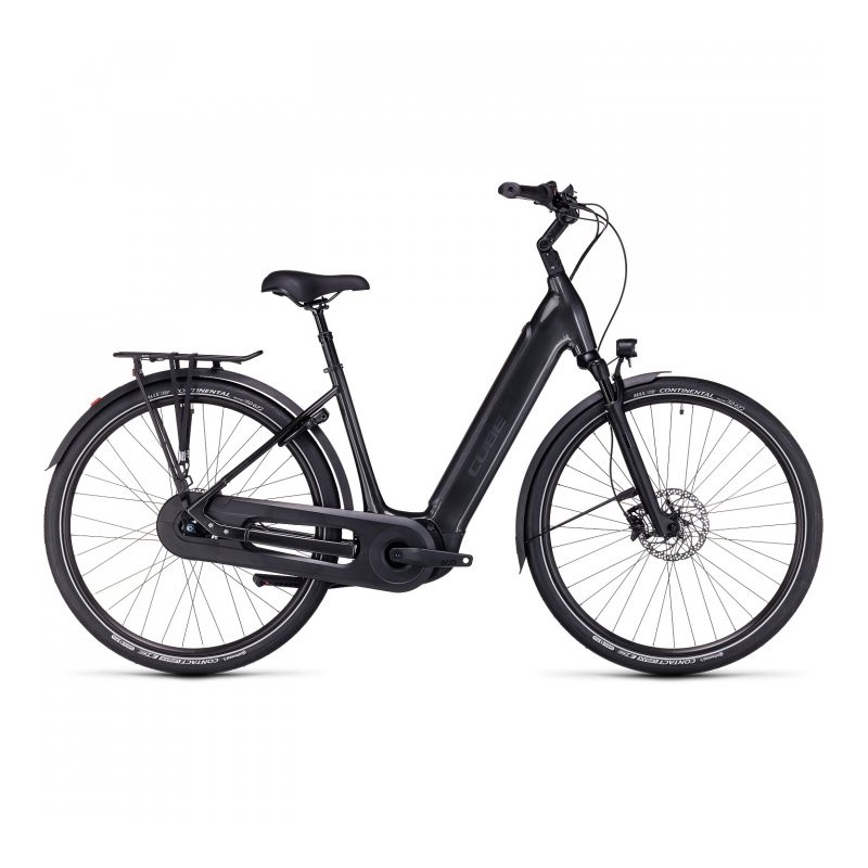 CUBE Bicicleta Eléctrica Easy Entry - SUPREME HYBRID EX 625 - 2023 - grey / black