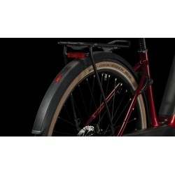 CUBE Bicicleta Eléctrica Easy Entry - SUPREME HYBRID Pro 625 - 2023 - red / black