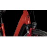 CUBE Bicicleta Eléctrica Easy Entry - SUPREME SPORT HYBRID Pro 500 - 2023 - red / black