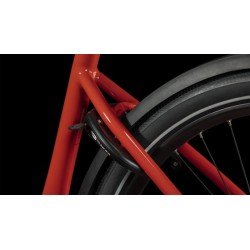 CUBE Bicicleta Eléctrica Easy Entry - SUPREME SPORT HYBRID Pro 500 - 2023 - red / black