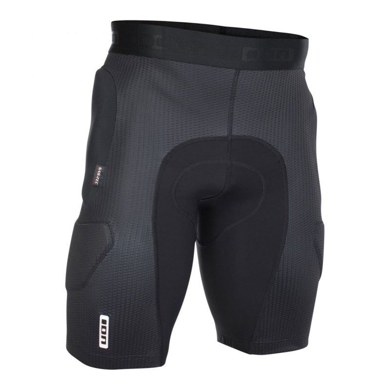 ION Bike Pantalones Protección_Plus Scrub Amp - Negro