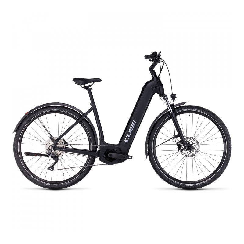 CUBE Bicicleta Eléctrica Easy Entry - NURIDE HYBRID Pro 625 Allroad - 2023 - black / metal