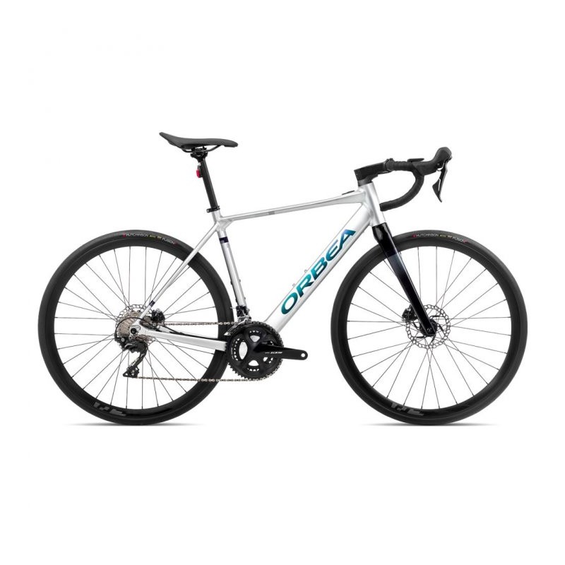 Orbea Bicicleta Eléctrica de Carretera 105 GAIN D30 - 2023 - Metallic Silver (matt) - Black (gloss)