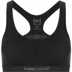 SUPER.NATURAL Sujetador Deportivo Mujer - Semplice 220 - Jet Black