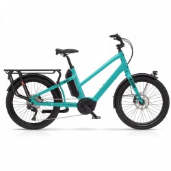 Benno Bikes Bicicleta Eléctrica Cargo Mujer 24" - BOOST E 10D Performance - 2023 - Aqua Green