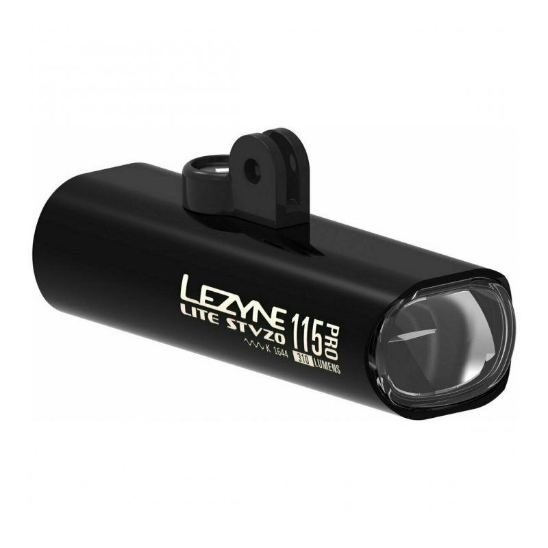 Lezyne Lite Drive Pro 115 Reverse Luz delantera - Aprobada por el StVZO - negro