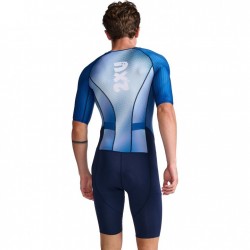 2XU Tritraje de Manga Corta - Aero - midnight/white