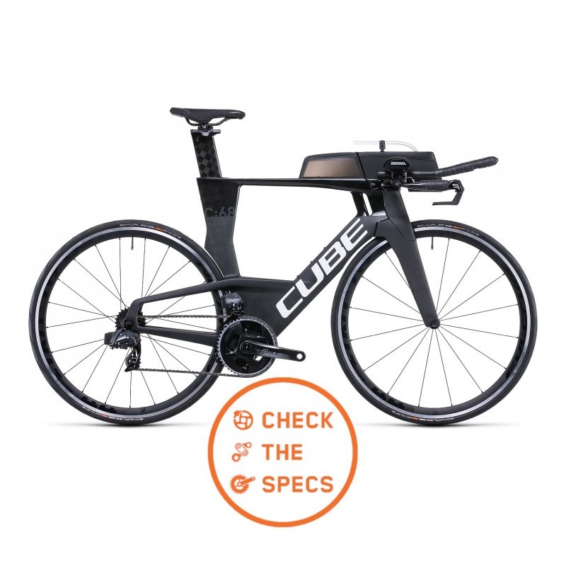 CUBE AERIUM C:68 SL HIGH - Force eTap AXS - Bicicleta Triatlón de Carbono - 2022 - carbon/white A01