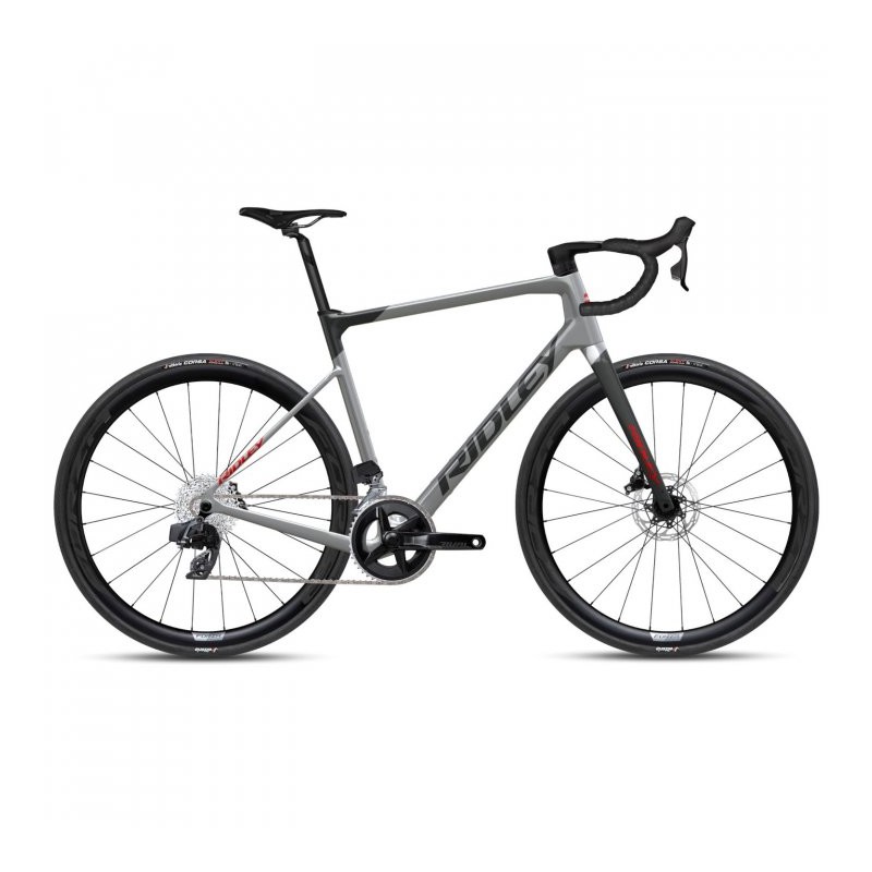 Ridley GRIFN - Rival AXS - Bicicleta Gravel de Carbono - 2023 - elephant grey / red / battleship grey