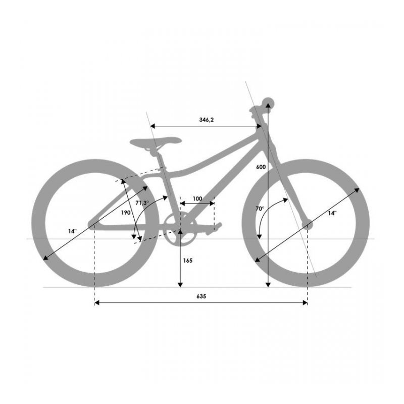 Rascal Bicicleta Niño 14" - Rascal 14 - 2023 - Raspberry