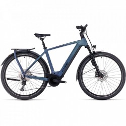 CUBE Bicicleta Eléctrica Trekking - KATHMANDU HYBRID ABS 750 - 2023 - smaragdgrey / blue