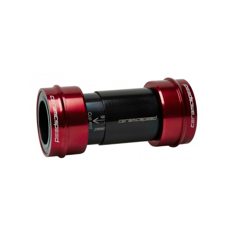 CeramicSpeed Coated PF30 Ceramic Bottom Bracket - PF46-68 - DUB - red