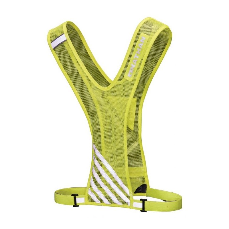 Nathan Sports Bandolier Chaleco de seguridad - safety yellow