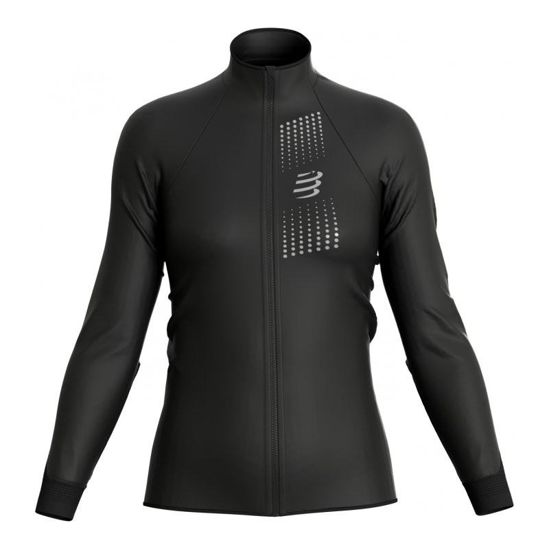 Compressport Hurricane Windproof Chaqueta Mujer - negro