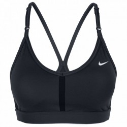 Nike Sujetador deportivo de sujeción ligera Mujer - Dri-FIT Indy - negro/negro/blanco CZ4456-010